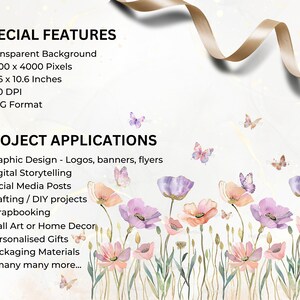 Description of special features of the images: transparent background, 4k pixels square, 10.6 x 10.6 inches. 300 DPI and PNG format.Project applications include graphic design, crafting, scrapbooking,personalised gifts and many more