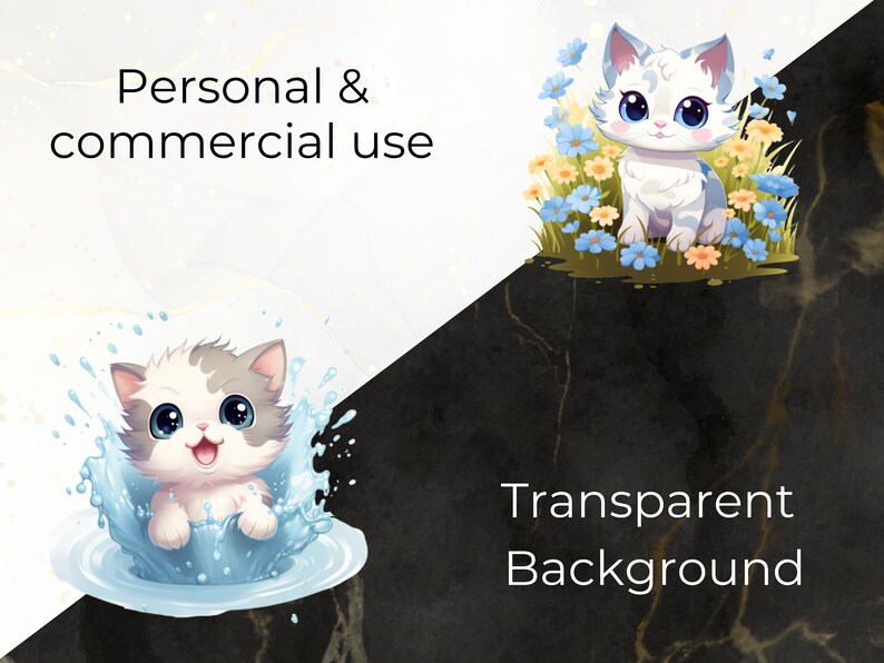 transparent background and commercial use