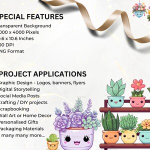 Kawaii Clipart Bundle - 165 Cute Kawaii PNG Clipart Kawaii Flower Clipart, Kawaii Plants Clipart Cute Kawaii Clipart Kawaii Stickers image 2