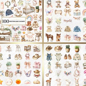 Clipart baby shower - 1700+ sexe révèlent des cliparts, baby shower rose, baby shower bleu, baby shower neutre PNG, nouveau-né, clipart chambre d'enfant image 8