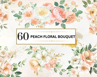 Floral Clipart Watercolor Flower PNG Floral Bouquet Clipart Floral Bouquet PNG Wedding Flower Clipart Wedding PNG | Commercial Use