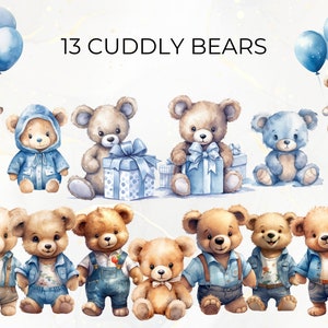 Teddy Bear Baby Shower Teddy Bear Clipart for Decor Baby Shower Boy ...