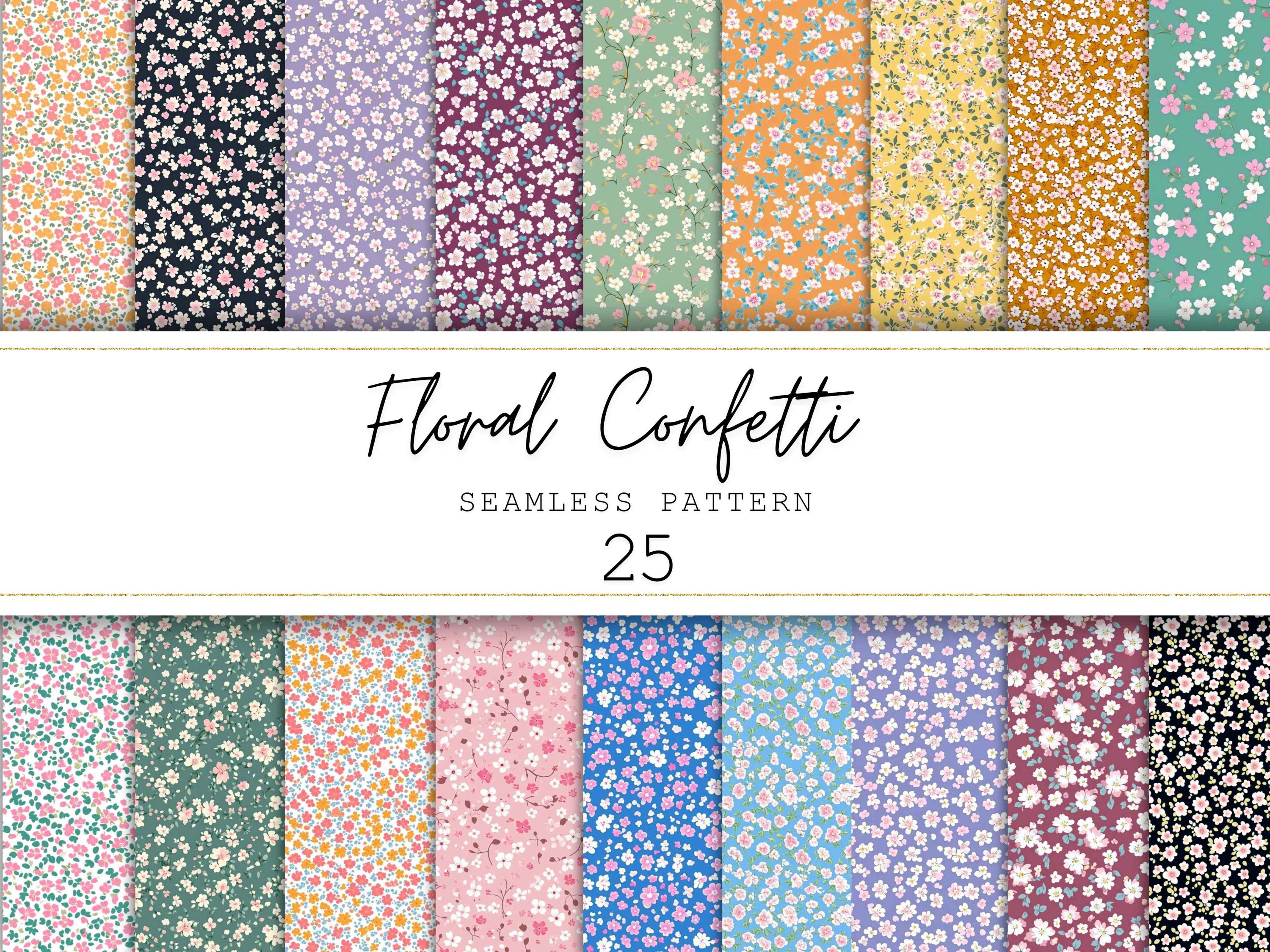 Ditsy Floral Seamless Pattern Spring Floral Digital Paper Vintage ...