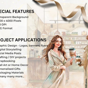 Description of special features of the images: transparent background, 4k pixels square, 10.6 x 10.6 inches. 300 DPI and PNG format.Project applications include graphic design, crafting, scrapbooking,personalised gifts and many more