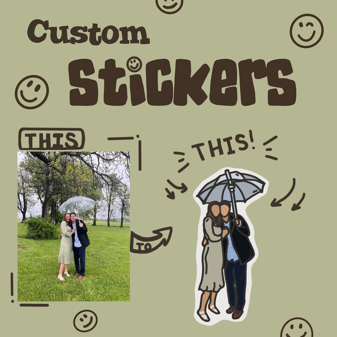 Custom Photo Stickers - Etsy