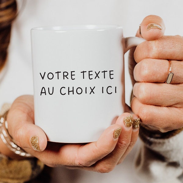 Mug Cadeau personnalisé, Tasse café personnalisable, Cadeau personnalisable, Tasse avec texte personnalisé, Mug message personnalisé