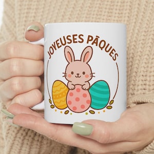 Happy Easter Mug, Easter Gift, Easter Bunny Mug, Chocolate Egg Mug, Easter Gift Idea, Funny Easter Gifts