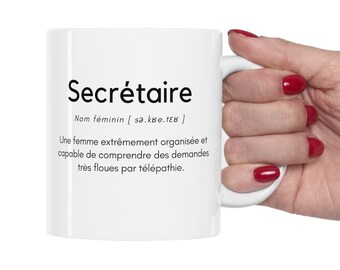 Secretary gift idea, personalized secretary, Secretary mug, secretary Christmas gift, birthday gift, customizable secretary