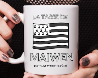 Breton gift idea, personalized Brittany, Breton mug gifts, Breizh Christmas gift, birthday gift, customizable Breton