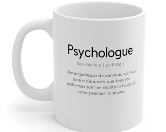 Psychologist gift idea, personalized psychologist, Psych Mug Gifts, Psych Christmas gift, Birthday gift, customizable psychologist