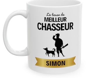 Mug Meilleur Chasseur Prénom - Hommes Personnalisable - Mug-Cadeau