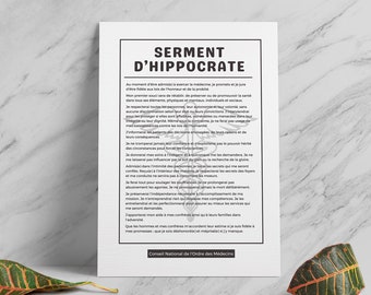 Doctor gift idea, Doctor gift ideas, Birthday gift, Doctor Christmas gift, Hippocratic oath poster, Doctor poster gifts