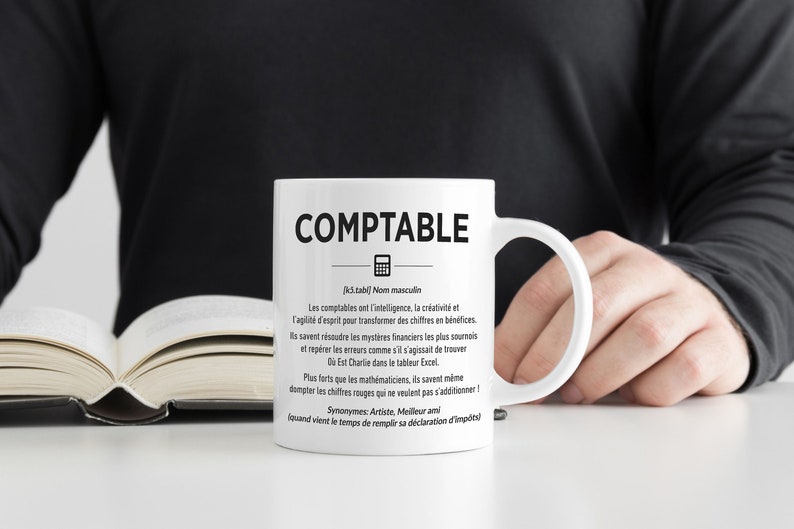 Cadeau amusant comptable, Mug humour comptable, Tasse drôle comptable, Futur expert comptable