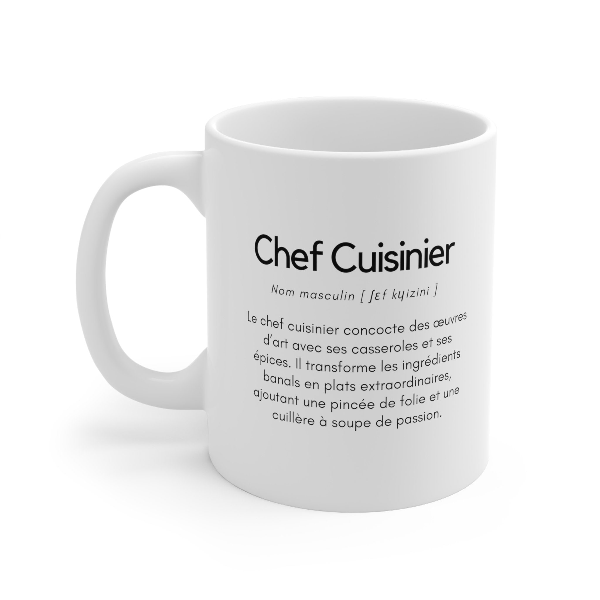 Idée cadeau chef cuisinier, Cuisinier en chef personnalisé, Cadeaux Mug cuisinier, Cadeau Noël cuisinière, Cadeau anniversaire