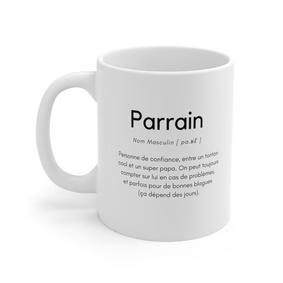 Tasse Céramique 350ml Tasse Marraine Parrain Personnalisée - Céramique 350ml Lavable Lave-vaisselle Tasse Communion 350ml