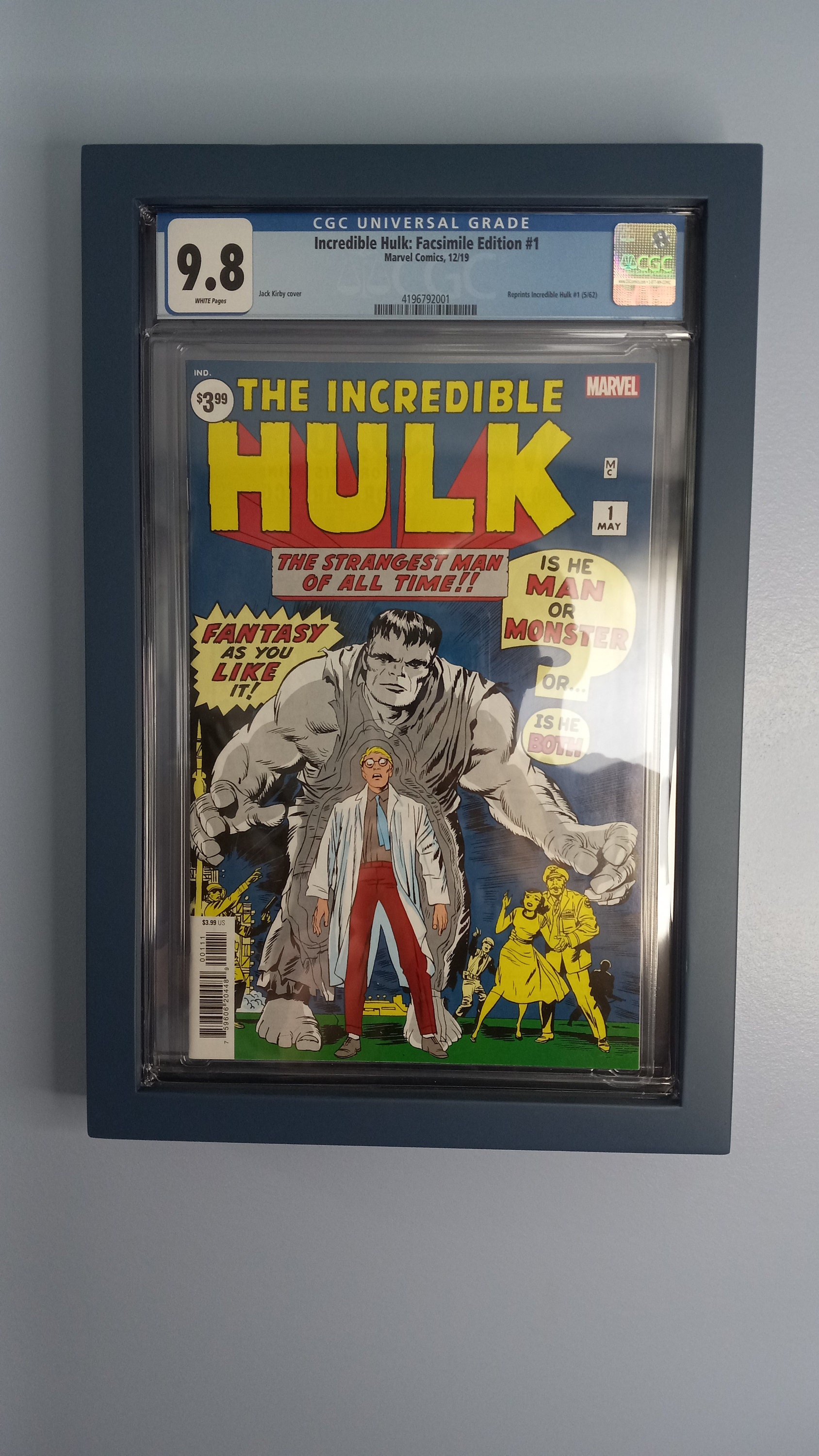 CGC Graded Wall Mount Comic Book Frames solid Wood Etsy