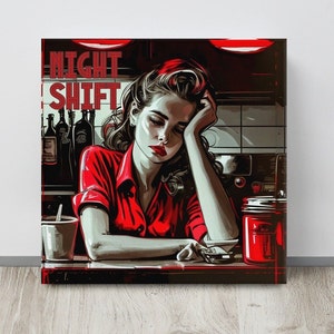 Night Shift l Lucy Dacus l Canvas Wall Art