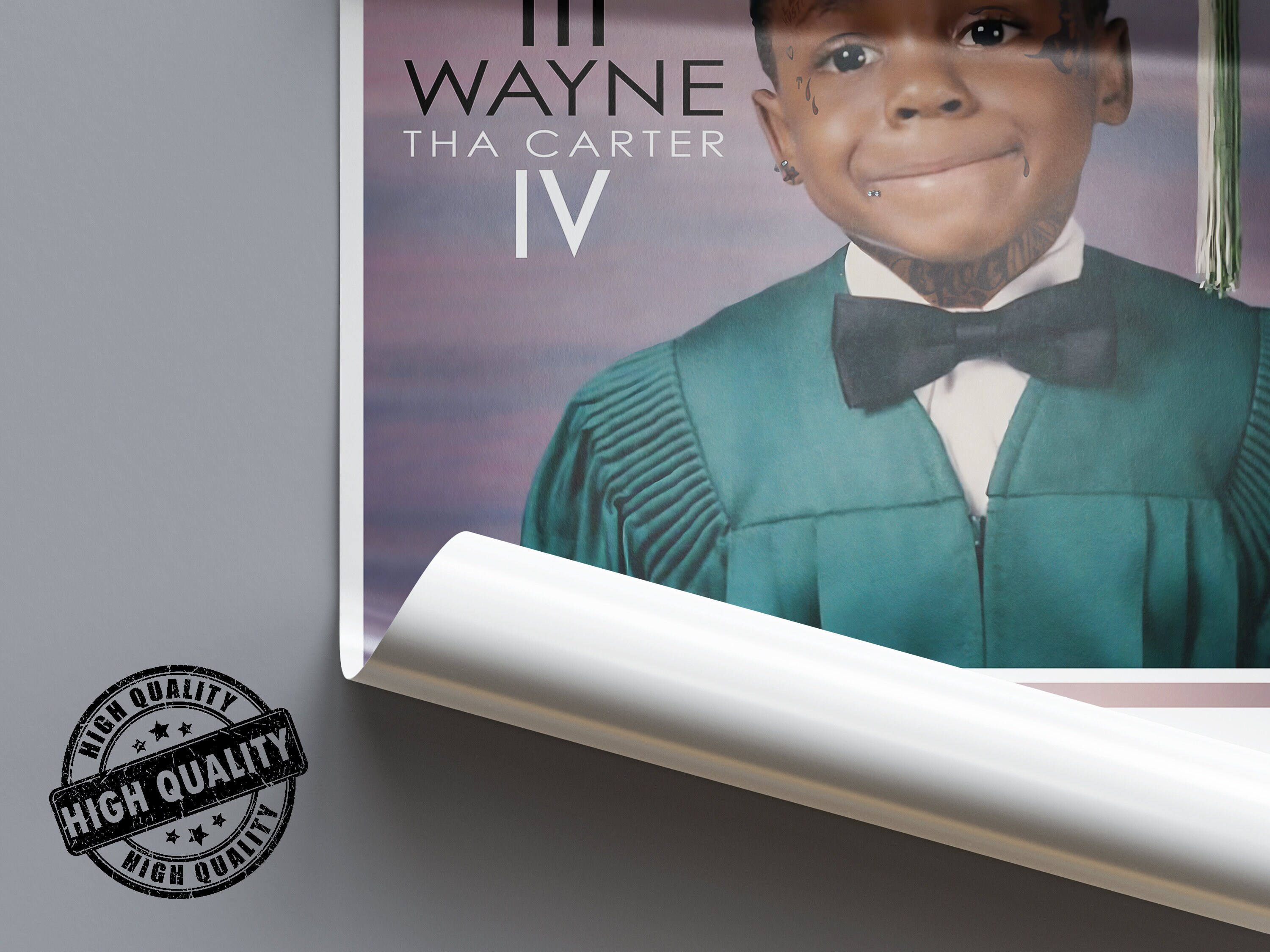 Lil Wayne Poster, Lil Wayne Concert Poster, Retro Music Poster