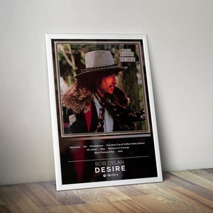 Bob Dylan Poster | Desire Poster | Album Poster Print | 4 Color | Wall Decor Poster | Album Cover | Folk Music Poster | Music Gift