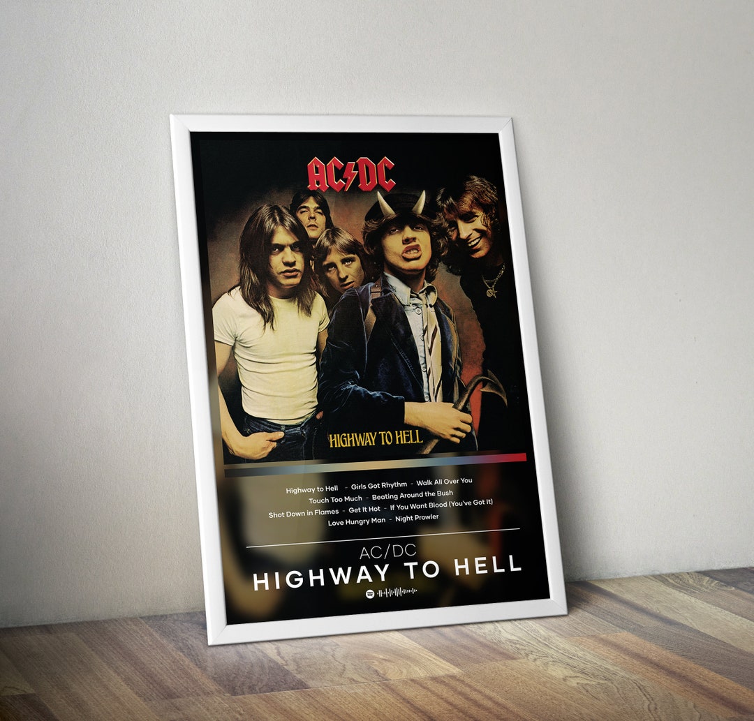 AC/DC Poster Print Highway to Hell Poster Album Poster Prints 4 Colors ...