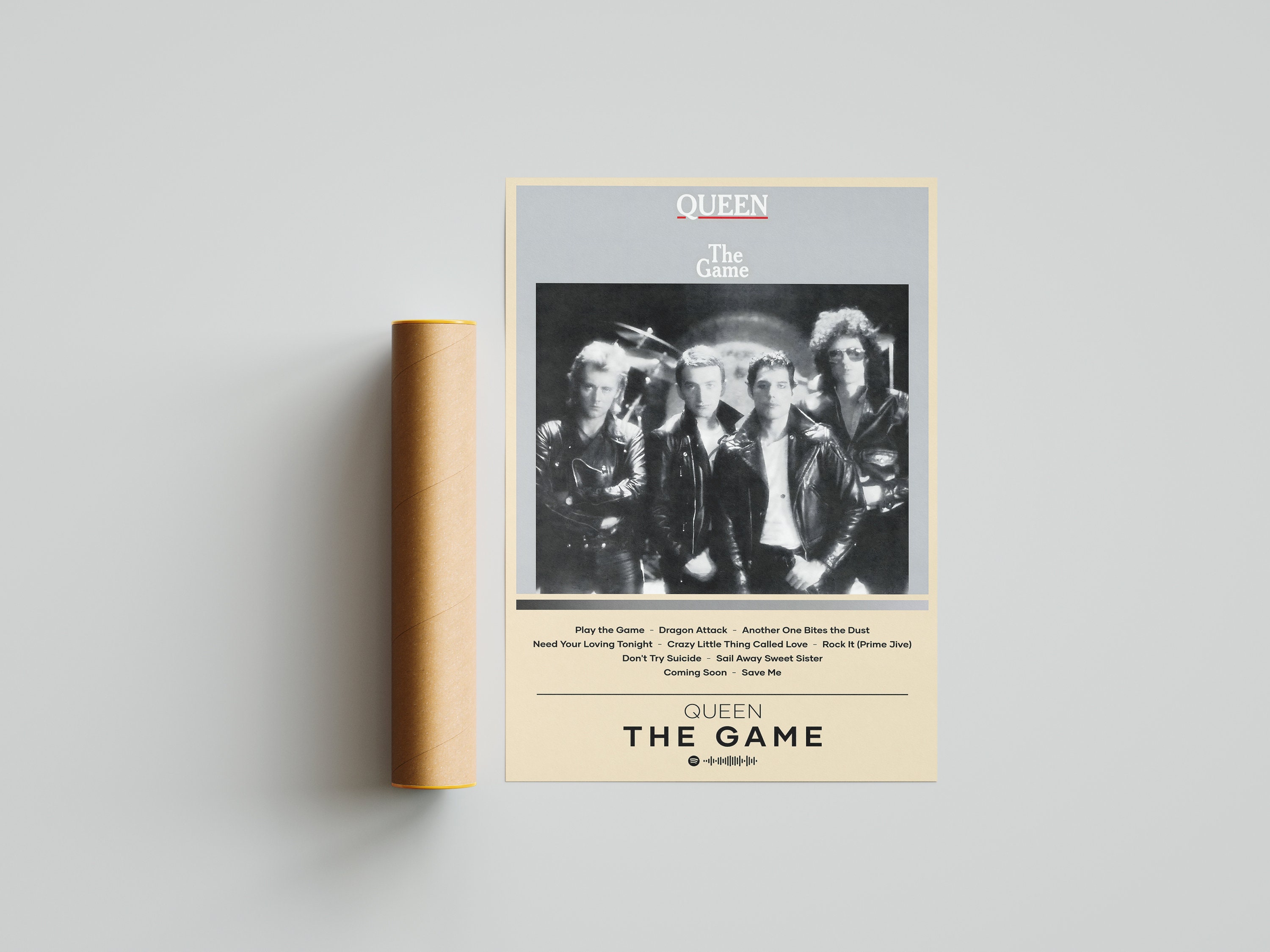 Queen Poster | The Game Poster | Album Poster Print
