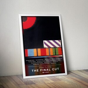 Pink Floyd Poster Print | The Final Cut Poster | Album Poster Prints | 4 Colors | Wall Decor Posters | Album Covers