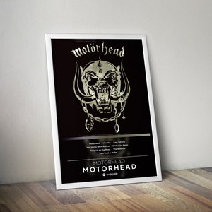 Motörhead Poster Print | Motörhead Poster | Album Poster Print | 4 Color | Wall Decor Poster | Album Cover | Metal Music Poster | Music Gift