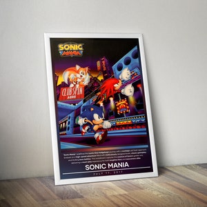 Sonic Chaos Poster Print Sonic Cover Gaming Posters 4 