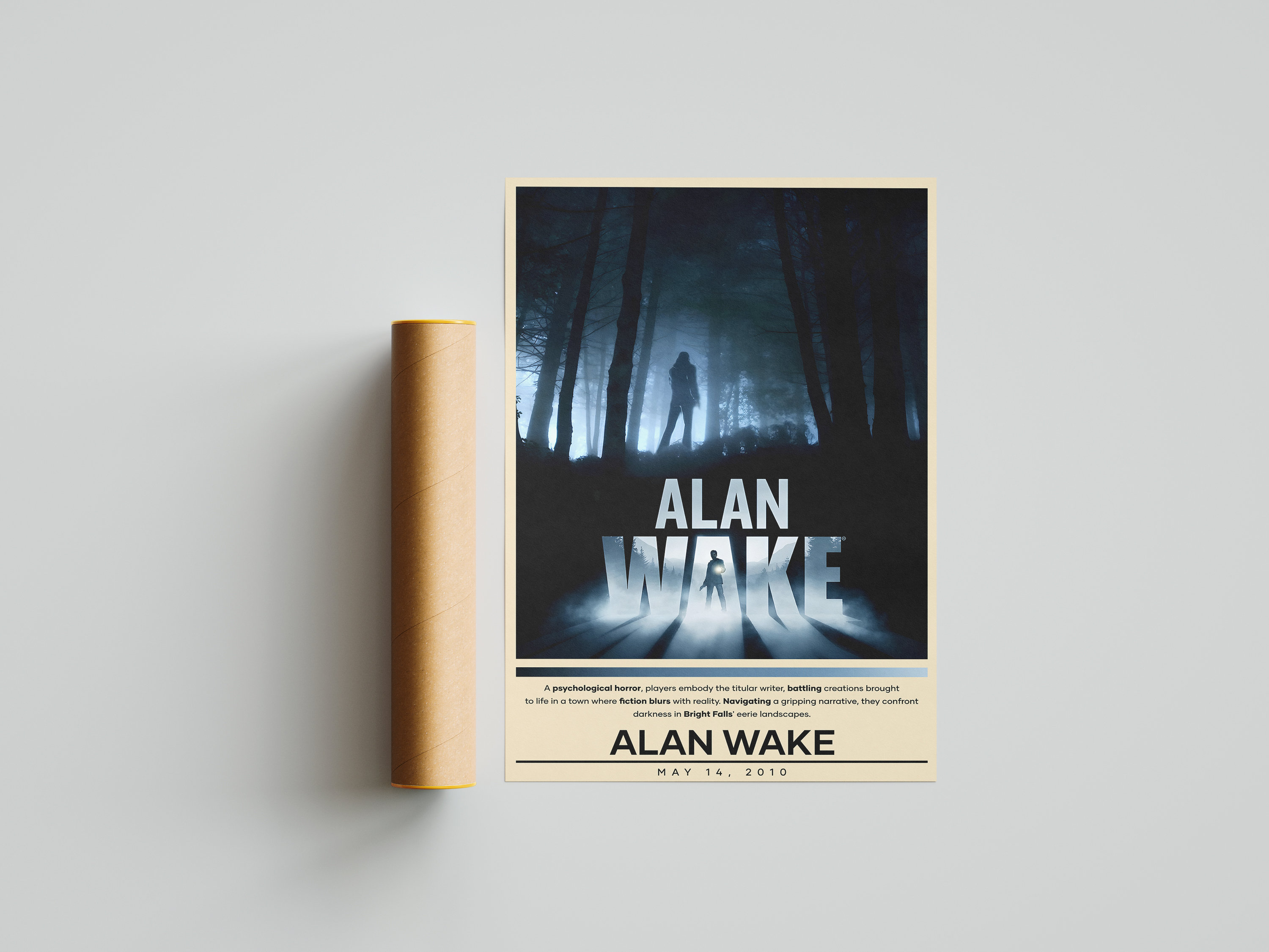 Alan Wake Poster, Alan Wake Gaming Poster