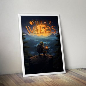 Outer Wilds Game Poster Planets Video Game Print Canvas Painting