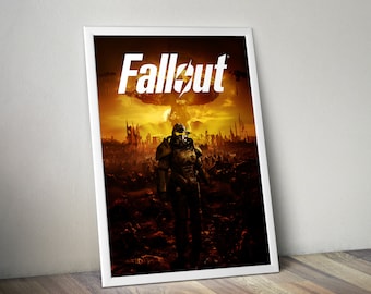 Fallout Poster | Fallout Prints | Gaming Posters | Video Game Posters | Wall Decor Posters | Large Poster Print | Gamer Gifts