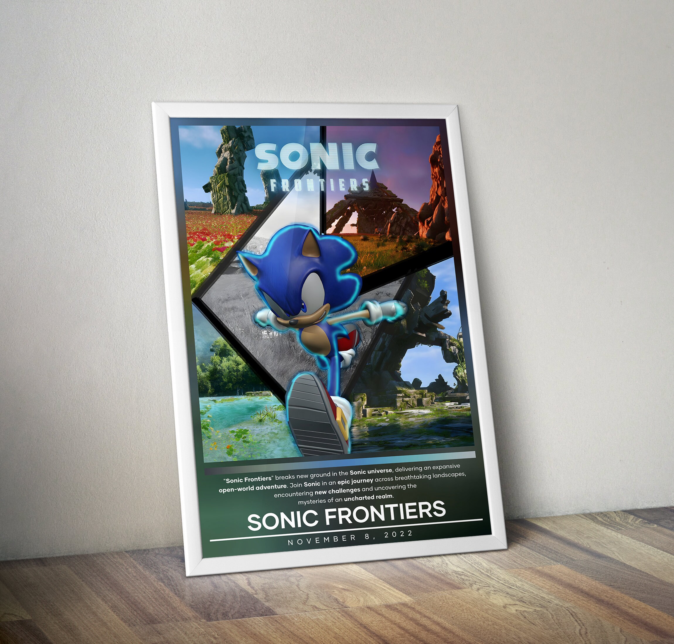 Sonic Chaos Poster Print Sonic Cover Gaming Posters 4 