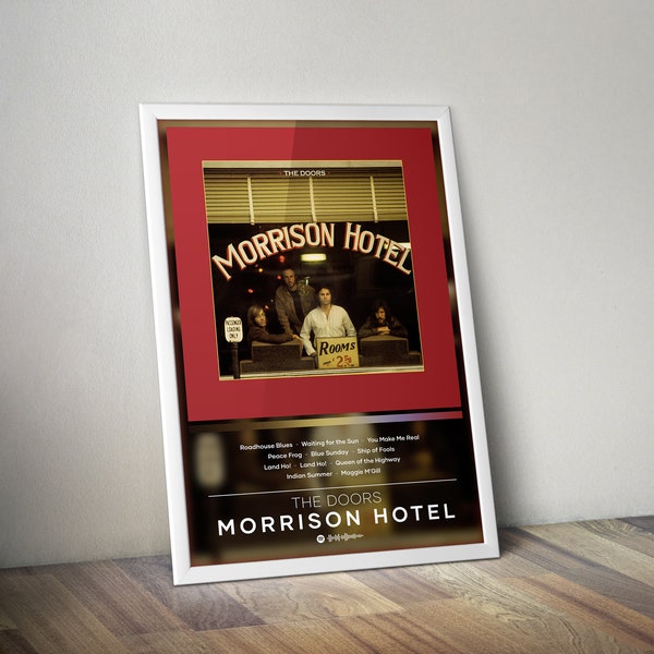 The Doors Poster Print | Morrison Hotel Poster | Album Poster Prints | 4 Colors | Wall Decor Posters | Album Covers | Rock Music Posters