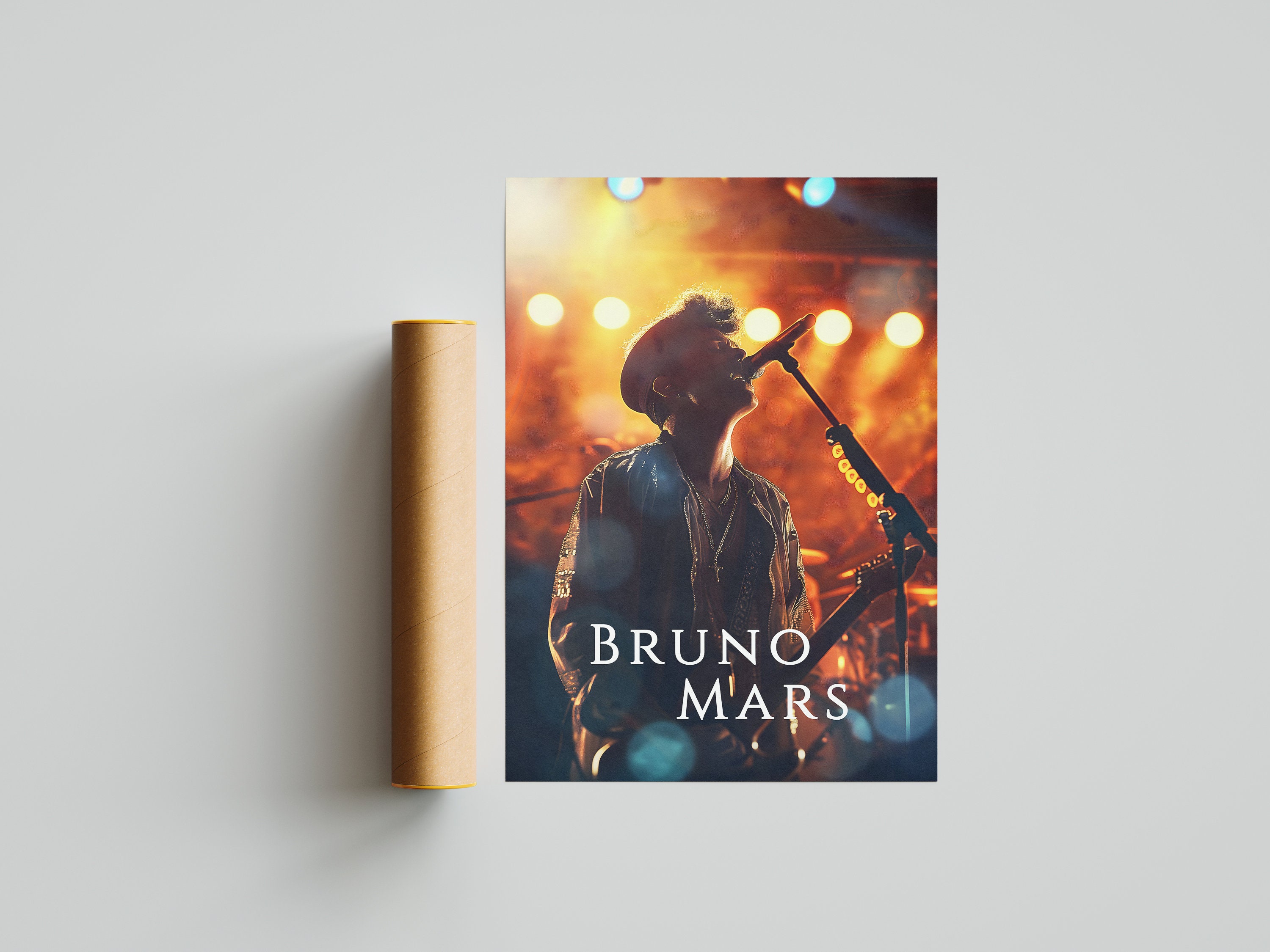 Bruno Mars Poster - Wall Art - Pop Music Poster