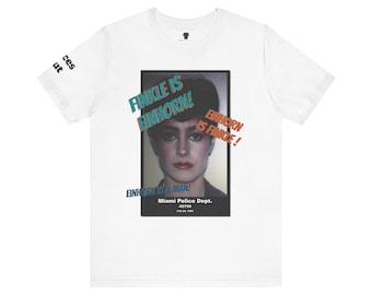 Funny Pet Detective Mugshot T-Shirt: Finkle Einhorn Spoof
