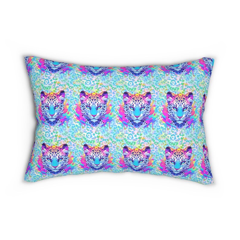 Tropical Leopard Lumbar Pillow Infuse Your Space With the Etsy
