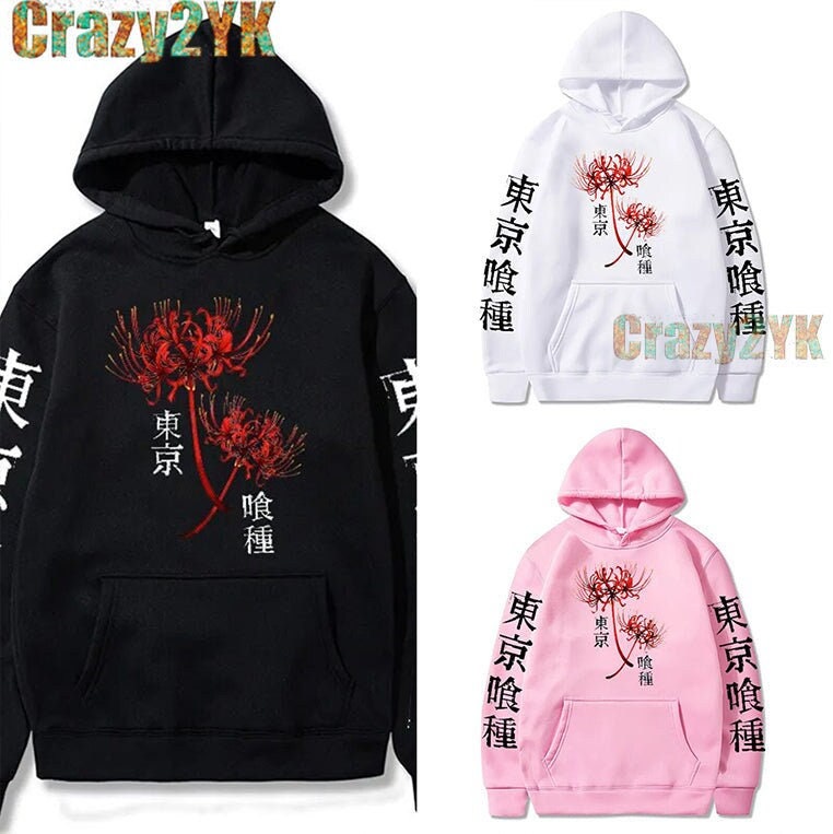 Anime masculino tóquio ghoul hoodies homem mulher boca ken kaneki gótico  dos desenhos animados inverno quente