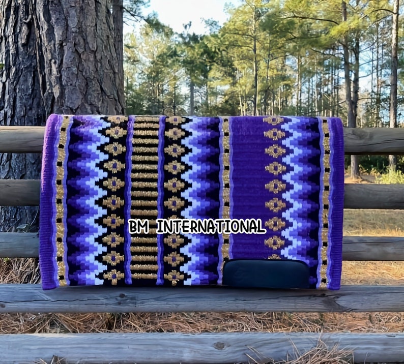 Show Pad Western Show Saddle Pad Horse Show Saddle Pads Hunter Show Pad Wool Saddle Blanket for