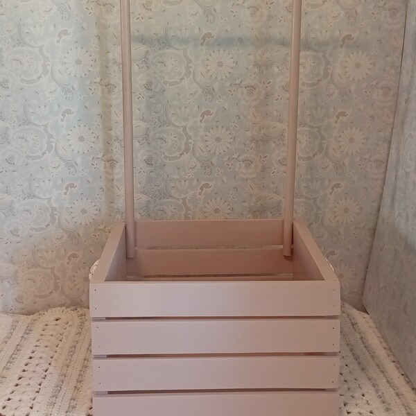 CUSTOM ORDER Baby shower gift, Rustic Baby Shower Crate - Baby Closet -