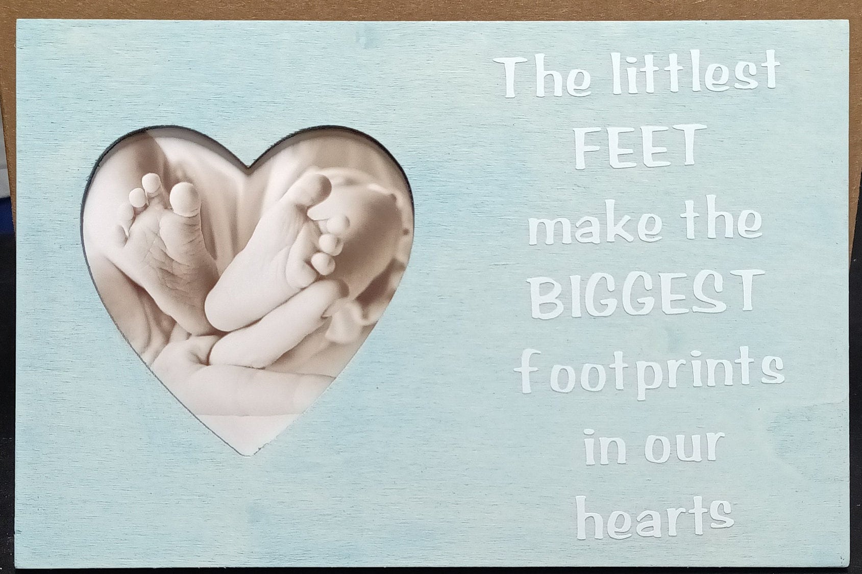 Baby Footprint Frame/ Foot Picture Frame Etsy