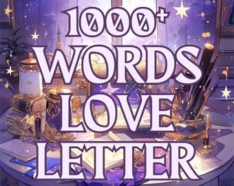 1000+ Words Love Letter Same Hour, Channeled messages from your loved one, Psychic Love Reading Telepathic Love Tarot Reading