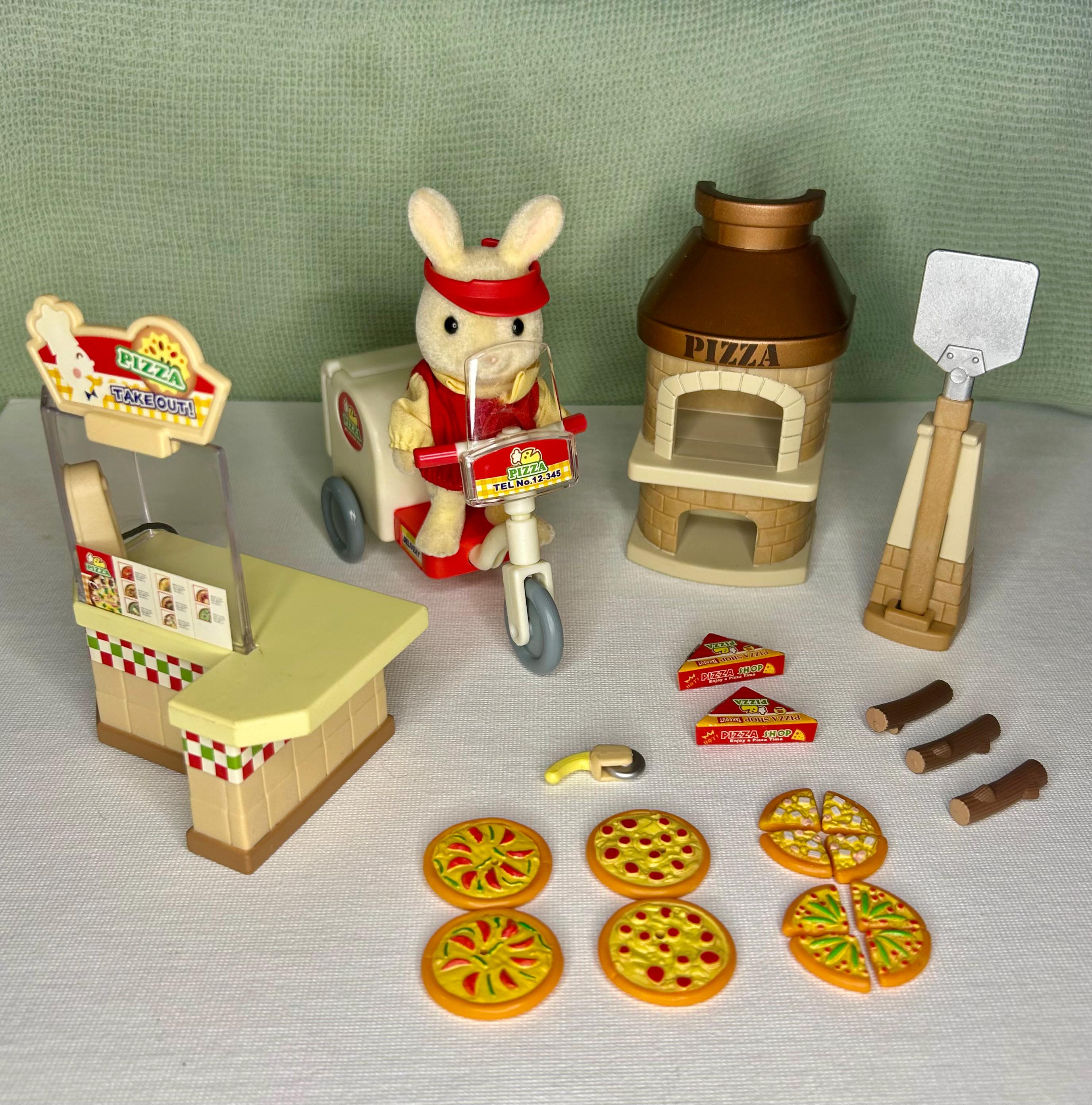 Pizza Parlor Sylvanian Sylvanian Families Pizza Delivery Set Pizza