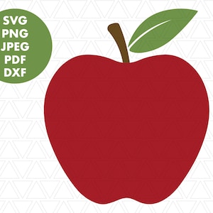 Apple SVG, Apple Clipart, Teacher Svg, School Svg, Apple monogram svg, Back to School svg, Png, Dxf, Cut files, Cricut, Silhouette | Digital