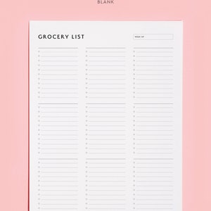 Grocery List Printable Template, Grocery Planner, Organize, Weekly Plan ...