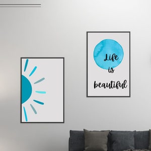 Office Printable Wall art living room decor neutral posters minimal aesthetic wall art