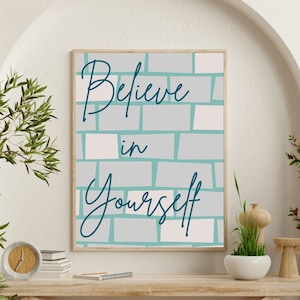 Motivation Quotes Poster, Inspire Success and Positive Vibes, Wall Art Decor for Home, Office, and Classroom