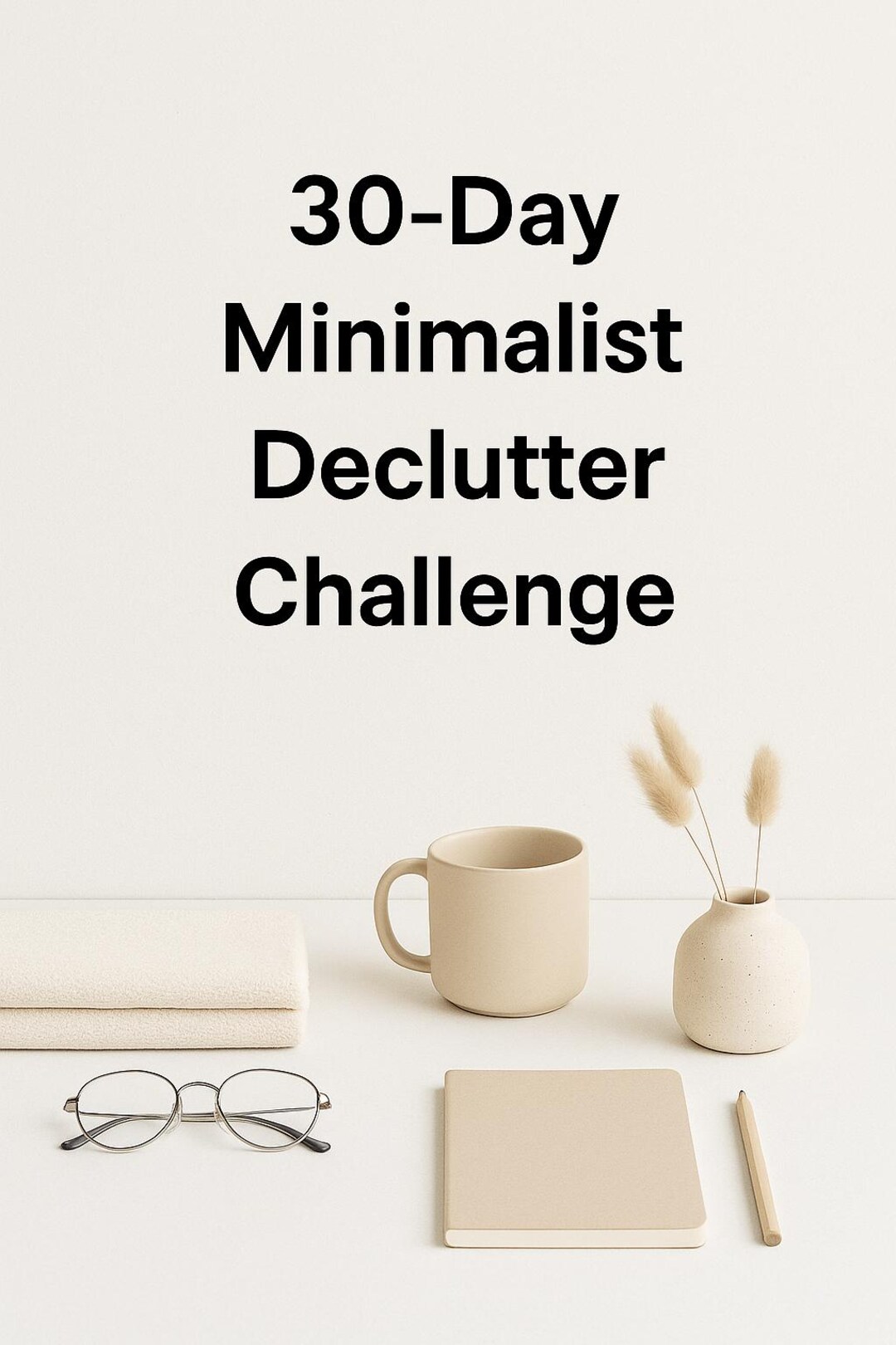 30-day Minimalist Declutter Challenge • Interactive PDF Habit Tracker &amp; Journal - Etsy