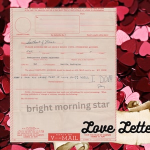 Carta de amor antiga, carta de amor vintage, carta de amor de guerra, carta de amor dos anos 1940, efêmera de carta de amor, carta de amor