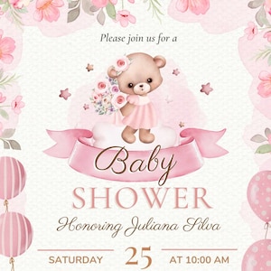 Individuelle klassische Babypartyeinladungen, einfache Babypartyeinladungskarten mit Umschlägen, Klassisch, Kalligraphie, elegantes Einladen,