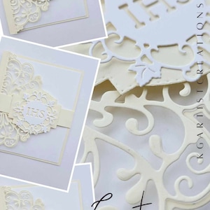 Une belle carte de voeux découpée à la main pour la première communion avec une enveloppe gratuite. Unique, luxueux, beauté, ( personnalisation )